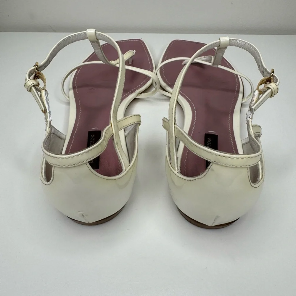 Louis Vuitton White Sandals - Size 38